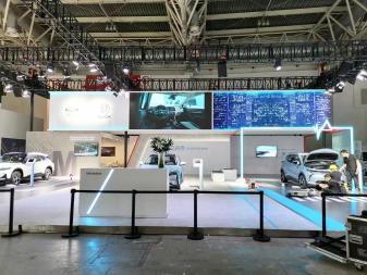 北京专业展览展示搭建工厂 一站式舞台背景板与展台展厅制作搭建服务